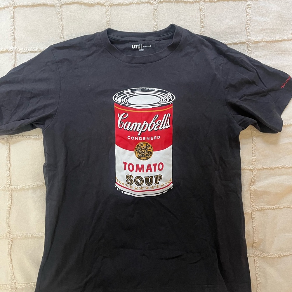 Uniqlo x Andy Warhol Dark Grey Campbell's Soup Graphic T-Shirt